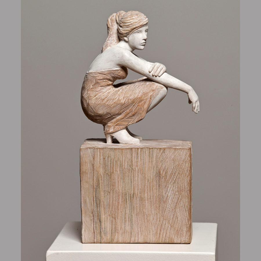 Holzskulptur Chillen