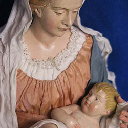 Krippenfigur Maria mit Kind